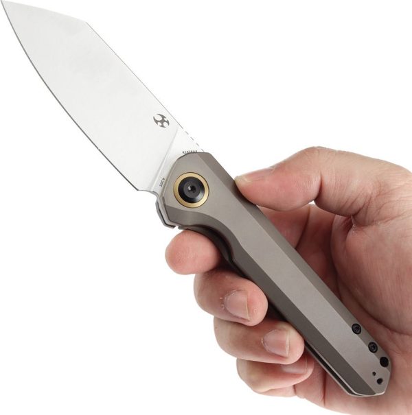 Kansept Bulldozer Framelock Bronze Titanium
