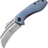 Kansept KTC3 Linerlock Blue Titanium Folding Knife
