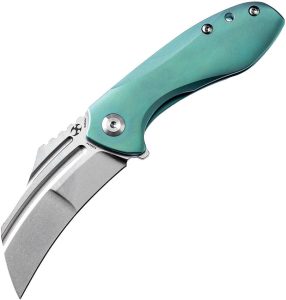 Kansept KTC3 Linerlock Green Titanium Folding Knife