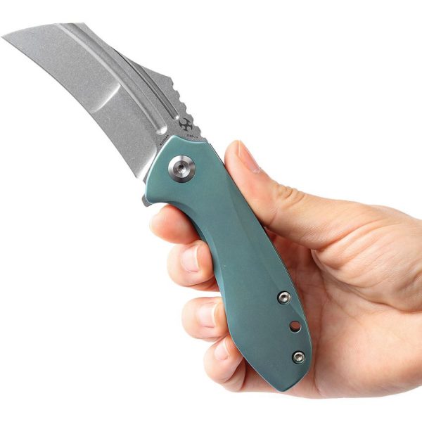 Kansept KTC3 Linerlock Green Titanium Folding Knife