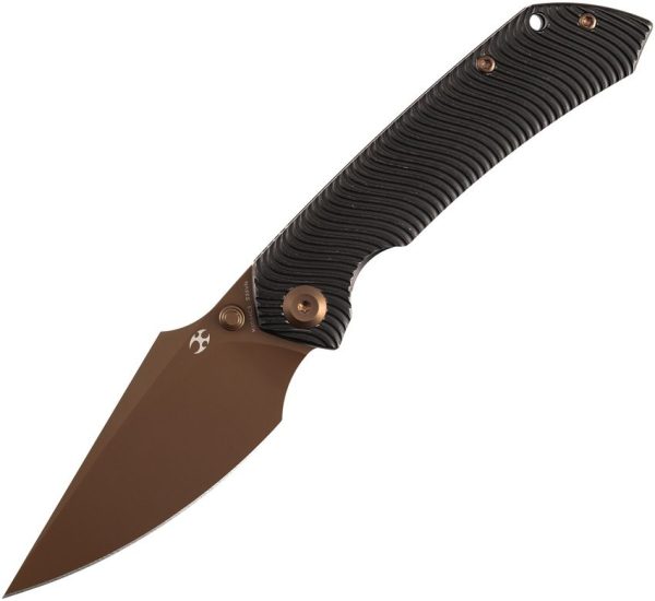 Kansept Fenrir Framelock Rose Gold Wharncliffe CPM S35VN