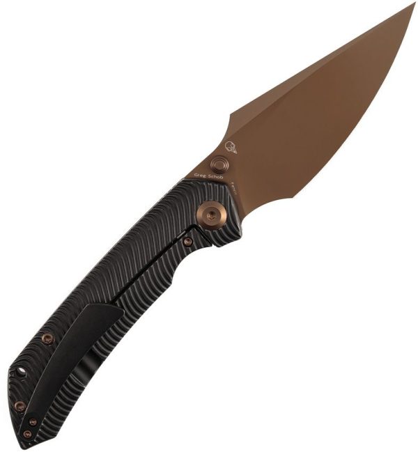 Kansept Fenrir Framelock Rose Gold Wharncliffe CPM S35VN