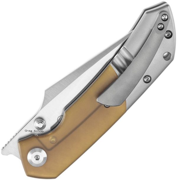 Kansept Fenrir Linerlock PEI Gray Titanium CPM S35VN