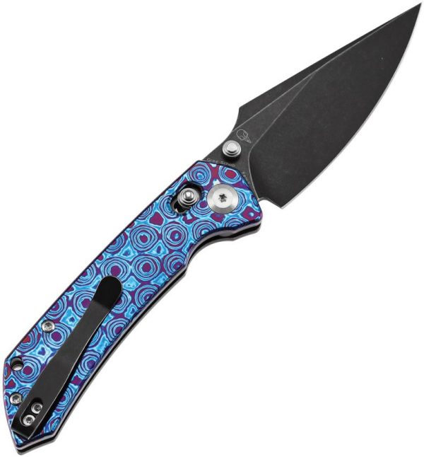 Kansept Fenrir Crossbar Lock Timascus Wharncliffe