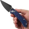 Kansept Fenrir Crossbar Lock Timascus Wharncliffe