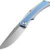 Kansept Naska Framelock Drop Point CPM S35VN Blue