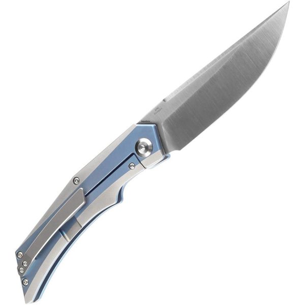 Kansept Naska Framelock Drop Point CPM S35VN Blue
