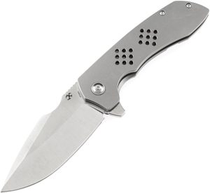Kansept Entity Framelock Gray Titanium CPM S35VN