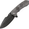 Kansept Entity Framelock Black Stonewash CPM S35VN