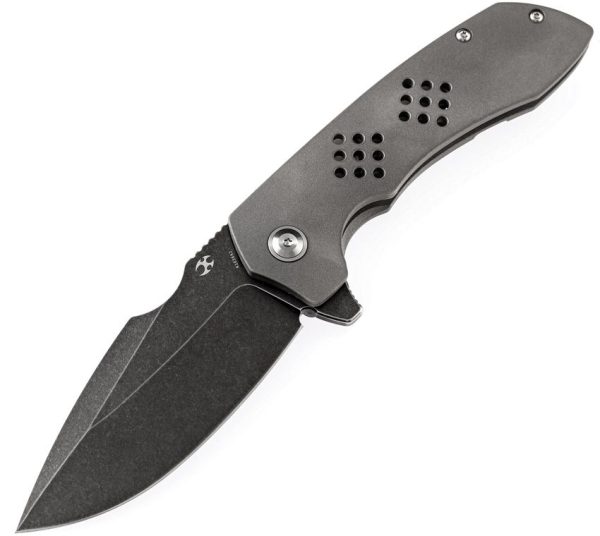 Kansept Entity Framelock Black Stonewash CPM S35VN