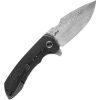 Kansept Entity Framelock Damascus Black Titanium