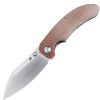 Kansept Nesstreet Linerlock Brown Canvas Micarta