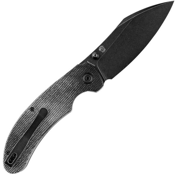 Kansept Nesstreet Linerlock Black Canvas Micarta