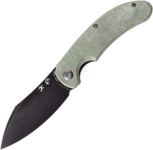Kansept Nesstreet Linerlock Green Canvas Micarta