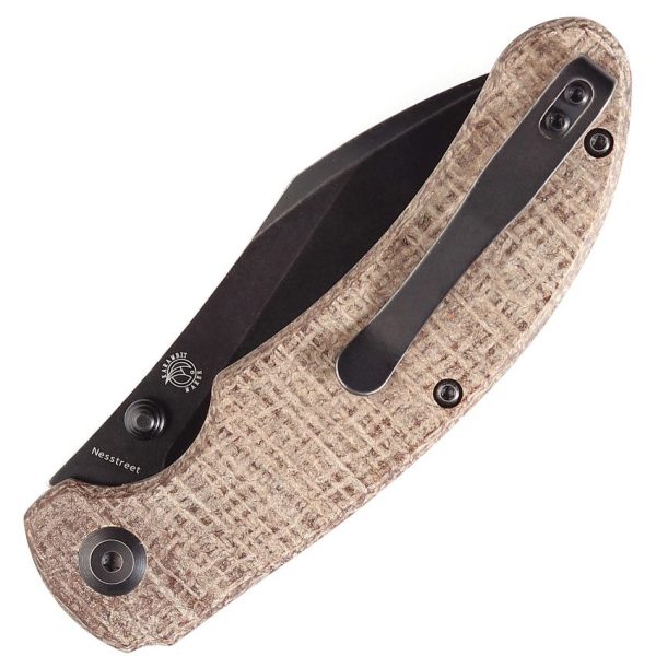 Kansept Nesstreet Linerlock Brown Stonewash CPM S35VN