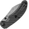 Kansept Nesstreet Button Lock Damascus Carbon Fiber
