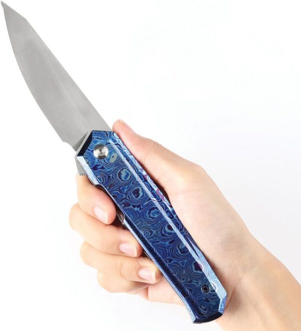 Kansept Integra Framelock S35VN Timascus Handle