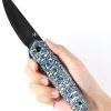 Kansept Integra Framelock S35VN Blue Carbon Fiber