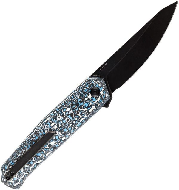 Kansept Integra Framelock S35VN Blue Carbon Fiber