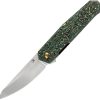 Kansept Integra Framelock S35VN Green Carbon Fiber