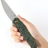 Kansept Integra Framelock S35VN Green Carbon Fiber