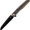 Kansept Arcus Gold Titanium Wharncliffe CPM S35VN