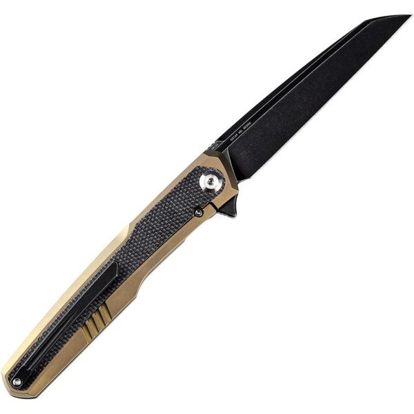 Kansept Arcus Gold Titanium Wharncliffe CPM S35VN
