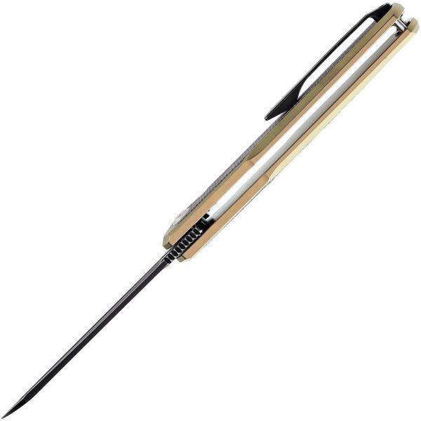 Kansept Arcus Gold Titanium Wharncliffe CPM S35VN