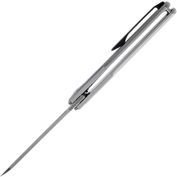 Kansept Arcus Damascus Framelock Blue Rose Fiber