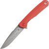 Kansept Qilin Linerlock Damascus Red G10