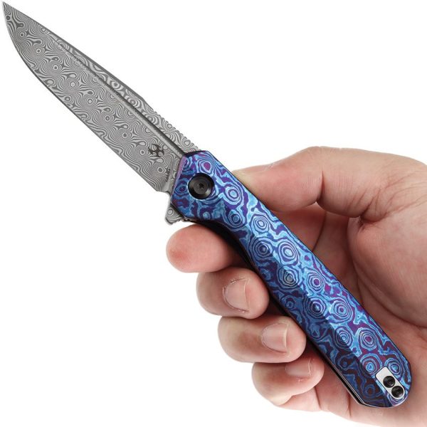 Kansept Qilin Linerlock Timascus Damascus Luxury
