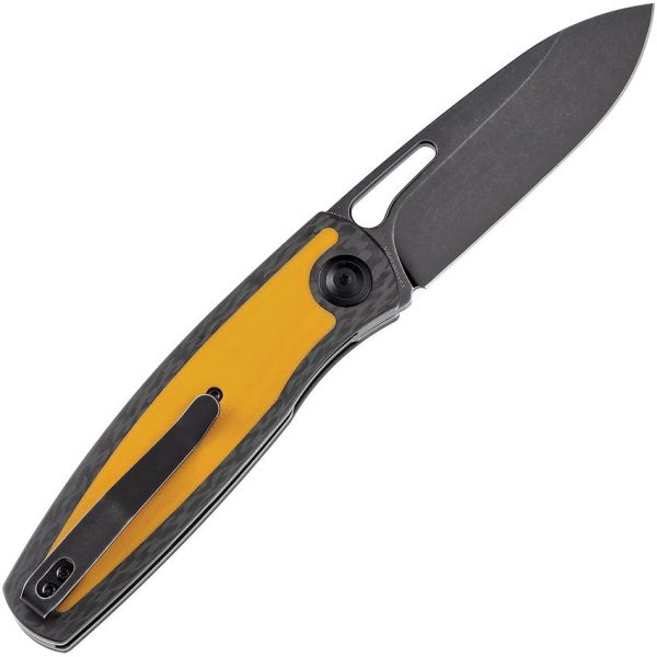 Kansept Mato Linerlock Carbon Fiber Yellow G10
