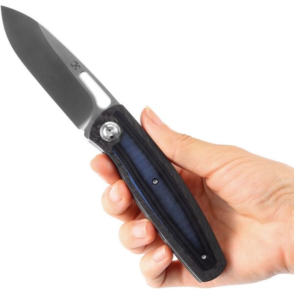 Kansept Mato Linerlock CF/Blue S35VN Spear