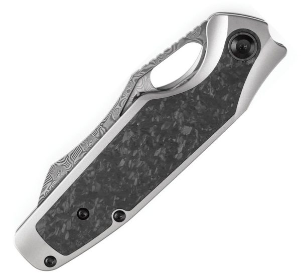 Kansept Tuckamore Framelock Damascus Carbon