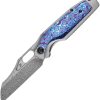 Kansept Tuckamore Framelock Damascus Timascus