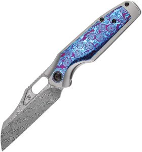 Kansept Tuckamore Framelock Damascus Timascus