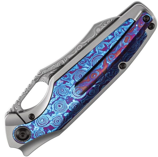 Kansept Tuckamore Framelock Damascus Timascus