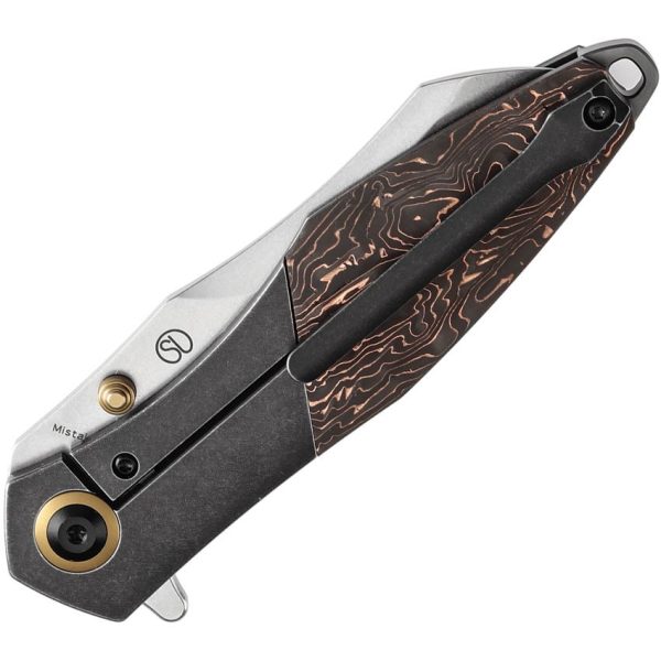 Kansept Mistaken Framelock Copper Foil Carbon Fiber
