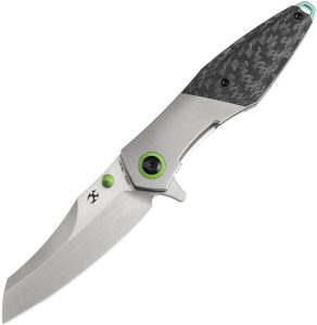 Kansept Mistaken Framelock Carbon Fiber Gray Titanium