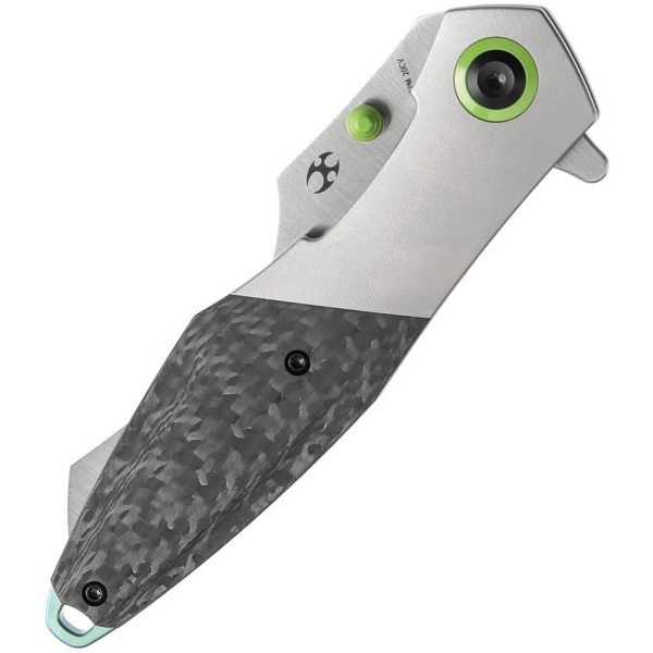 Kansept Mistaken Framelock Carbon Fiber Gray Titanium