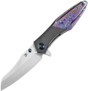 Kansept Mistaken Framelock Timascus Inlay