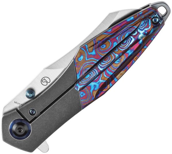 Kansept Mistaken Framelock Timascus Inlay