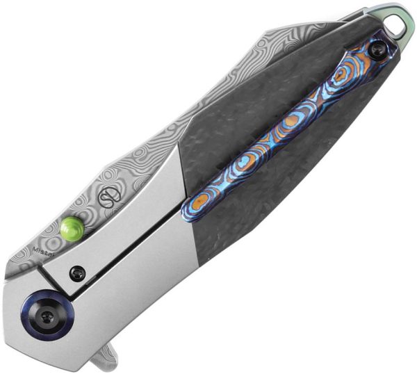 Kansept Mistaken Framelock Damascus Steel Blade