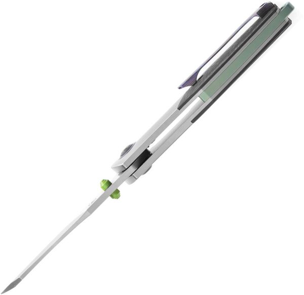 Kansept Mistaken Framelock Damascus Steel Blade