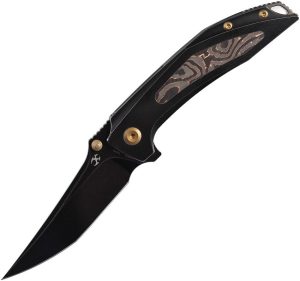 Kansept Baku Linerlock Black Copper Carbon Fiber