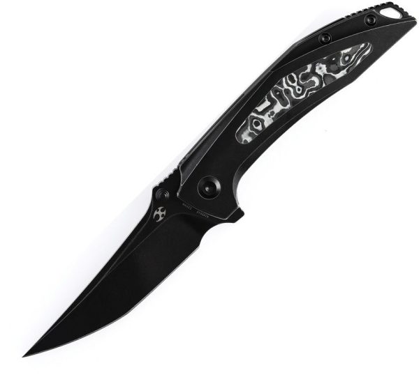 Kansept Baku Linerlock Black/White Carbon Fiber