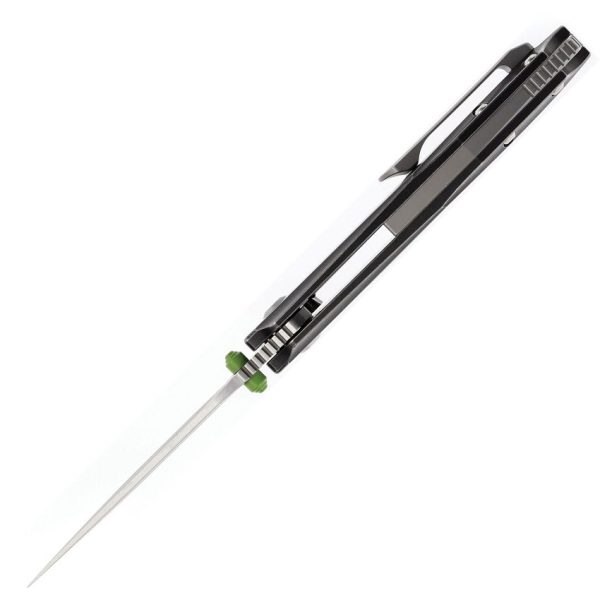 Kansept Baku Linerlock Black/Green Carbon Fiber