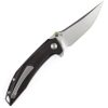 Kansept Baku Linerlock Black/Green Carbon Fiber