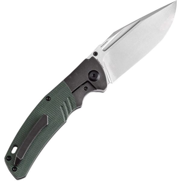 Kansept Hinterland Framelock Green Micarta