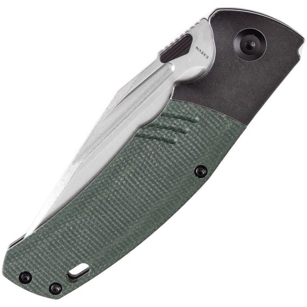 Kansept Hinterland Framelock Green Micarta